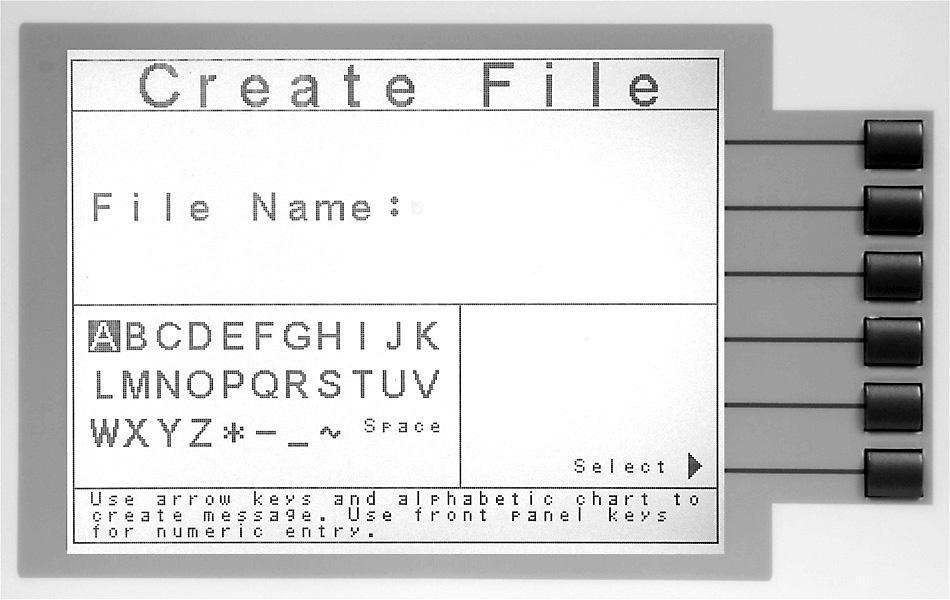 4.3.5. File From the Setup Tests screen press the File soft key. The File Setup screen will now be displayed.