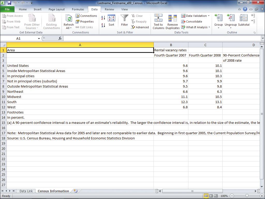 6. Click Import. If a Microsoft Office Excel message displays, read the message, and then click OK. 7.