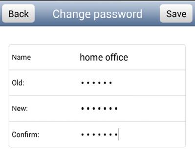 Changing the Default Password Select Set Password.