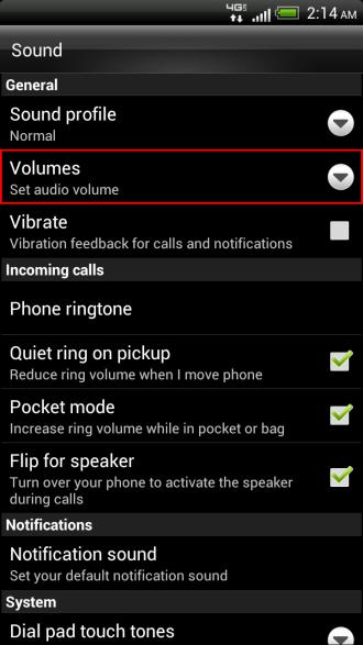 Alarms 2. Ringtone & notifications 3. Everything else (media, navigation, games, etc.) FAQs Q.