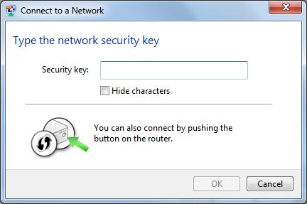 2. If the access point is protected by encryption, you have to input its security key or passphrase here. It must match the encryption setting on the access point.