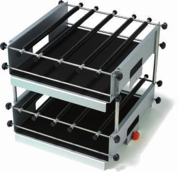 Suitable for Petri dishes, plates small containers, etc. DOUBLE NON-SLIPPING PLATFORM 20000-0017 30 x 400 mm.