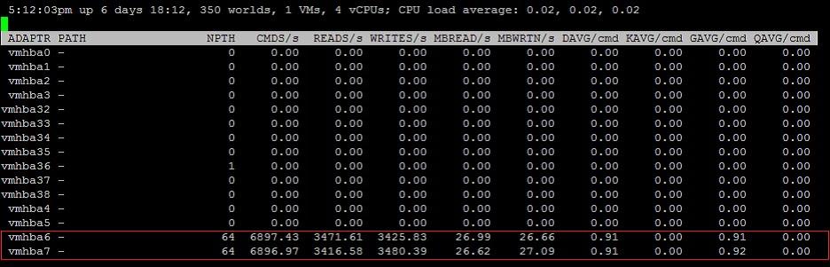 Monitoring NFS performance on VMware This section provides examples on how to use ESXTOP command to monitor NFS datastores utilization and performance as well as the IP network.