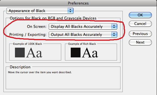 Preferences, Appearance of Black, and set