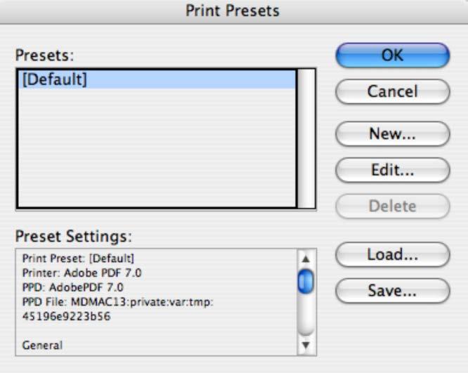 "File" Step 2 Select "Print Presets"