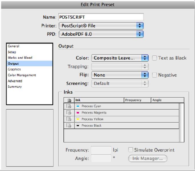 InDesign Printing to