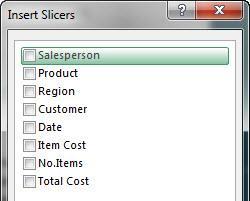 Using Slicers to Filter Data Slicers can provide greater control over your PivotTable or PivotChart when you are analyzing your data.