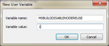 launched using the devenv command (rather than from an icon): SET MSBUILDDISABLENODEREUSE=1 Restore Any Missing NuGet Packages The projects within the Ed-Fi