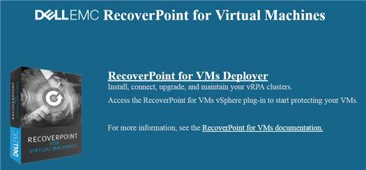 Configure vrpa cluster Use the RecoverPoint for VMs Deployer to configure both vrpas of the cluster.