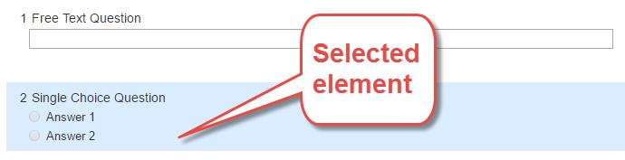 Select multiple elements button When this button is active, you can select each element by clicking it. The selection will be remembered until you deactivate this button again.