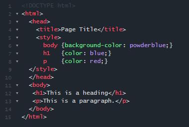 Internal CSS An internal CSS is used to define a style for a single HTML page.