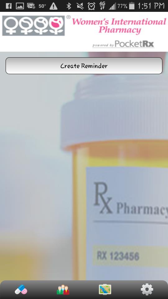 Reminders Reminders allows you to create alarms to help remember to take your medications.