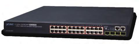 Layer 3 802.3at + Stackable Managed Switch SGS-6341-24P4X 10/100/1000BASE-T with 802.