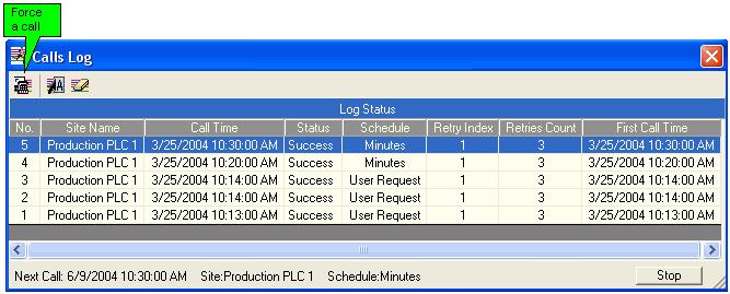 Viewing Logs View, located on the Project menu, shows the DataXport log calls. To view the logged data, use DataXls. 1.