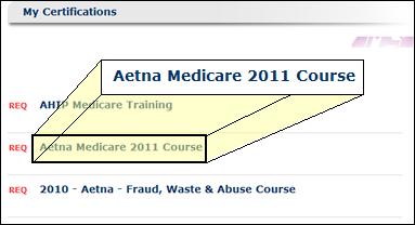 4.2 Aetna Product Course Once you have completed the AHIP certification, the next step is to complete the Aetna Product Certification. 4.2.1 Overview The Aetna product certification is a single module followed by a ten question assessment.