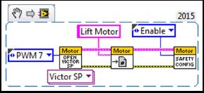 Add an Independent Motor to a Project Once your drive that controls the wheels is all set, you might need to add an additional motor to control something completely independent of the wheels, such as