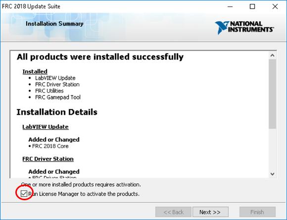 Installation Summary Make sure the box is checked