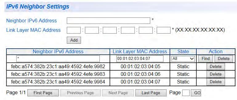 asterisk in the Link Layer MAC Address field. The asterisk serves as a wildcard character. See Figure 10 