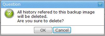 Select a backup image and click the 'Edit' button Assign a Name and/or Description for the Backup image Click 'Save' for the settings