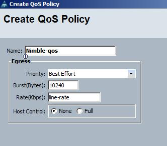 Save changes and the custom QoS policy is now created.