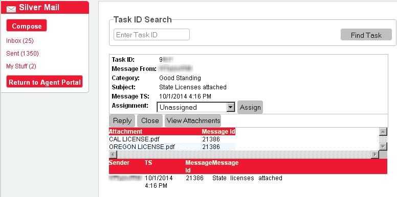 You can also search for a certain subject line or type of message; just enter the search item and a date range.