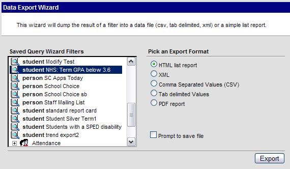 Report Builder Saved Filters and Saved Reports are joined together in two ways using Set Operations. A variety of sort options are available for easy distribution and mailing.