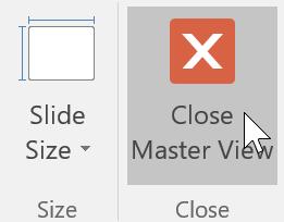 To get to your Slide Master, click View > Slide Master.