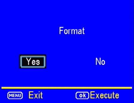 Select the SYS tab. Navigate down by pressing the button until the FORMAT option is highlighted and press OK then choose Yes to format. Fig 6 4.2 Quick Setup To start, turn camera onto Setup.