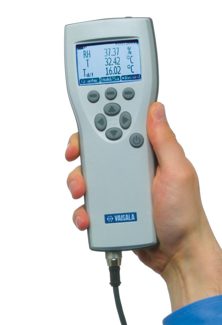 A USB service cable makes it easy to connect the MMT330 to a PC via the service port. The display shows measurement trends, real-time data, and measurement history.