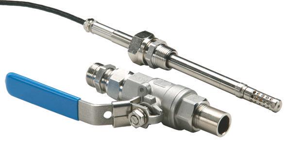 MMT332 for High Pressure Installations Pressure range 0 250 bar / 0 3625 psia Probe diameter 12 mm (0.5") Installation flange 36 mm (1.