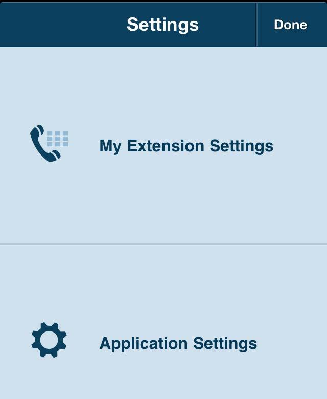 Settings My Extension Settings From the Menu, tap the Settings icon.