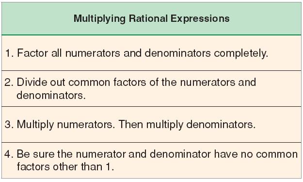 You can multiply rational expressions
