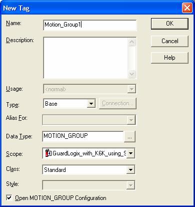 In the Controller Organizer, right-click Motion Groups. 2.