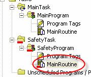 26 Programming In this section, you will program the software for this safety circuit in the main routine of the Safety Task. 1.