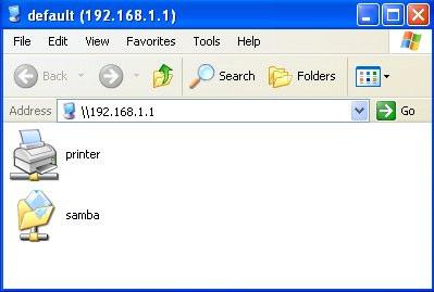 4.3.3 Network Disk Click Network Disk to view the folders on Samba Server and click