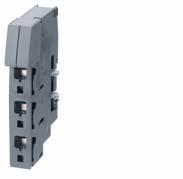 957 left with permanently fitted 3-socket expansion module with screw connection on outgoing side and integrated PE bar Expansion module with 3 sockets for 3 directon-line starters or 1