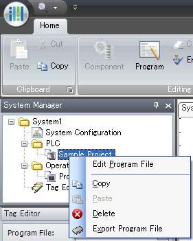Manager. 1. Program files not associated to any component are displayed in red in System Manager. 2.