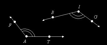 Arcs on the figure also indicate which angles are.