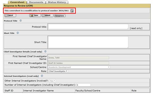 5) Navigate to the Documents tab and attach any necessary documents (for more details on attaching documents see 6.04).