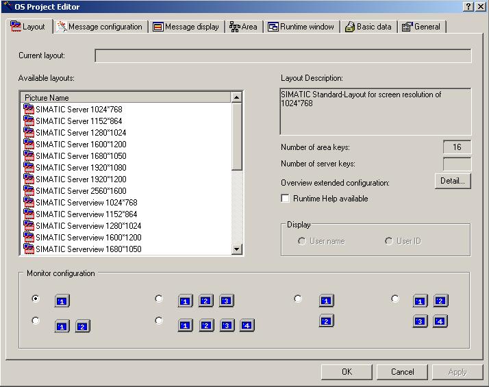 OS Project Editor 2.4 The "Layout" Tab 2.4 The "Layout" Tab 2.4.1 "Layout" tab Introduction The "Layout" tab contains settings for the layout of the runtime user interface.