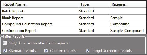 From the Report View, you can view reports or generate reports for your batch.