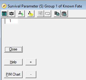Lab 2 Fawns & Individual Covariates Page 2 1) Open MARK and choose File, New, and use lab2fawn.inp when you examine the input file you should notice the following: a.