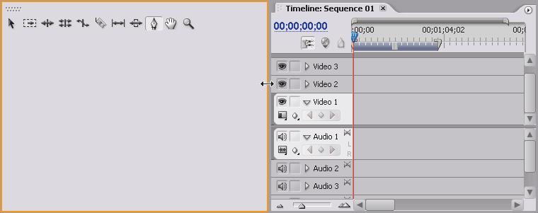 5 Click the tab (dots) once at the top of the Audio Master Meters panel. You can find the Audio Master Meters panel at the far right of the Timeline panel.