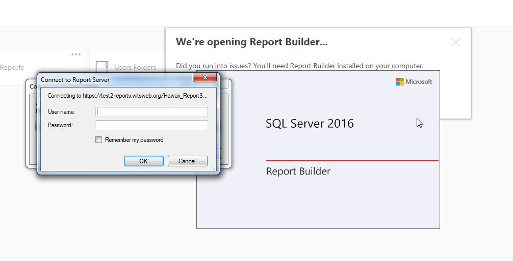 In Google Chrome, use one of the options listed above to launch Report Builder. 2.