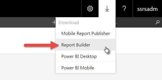 On the drop-down list, click Report Builder. 3.