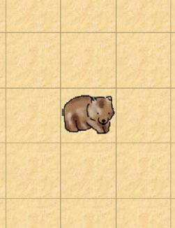 You will see that this gives you a small picture of a Wombat object, which you can move on screen with your mouse (Figure