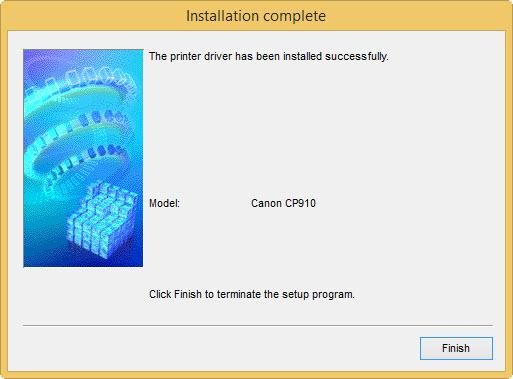 Installing the Drivers Installation Complete When you see the