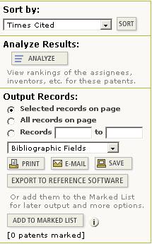 Sort Results Sort up to 00,000 records by: Latest Date (default) Inventor Publication Date Patent Assignee Name Patent Assignee Code Times Cited Derwent Class Code 3 Analyze Results As with Refine,