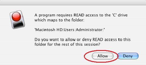 Disabling Read Access Message (optional) Upon your first login, the following dialog box will appear.