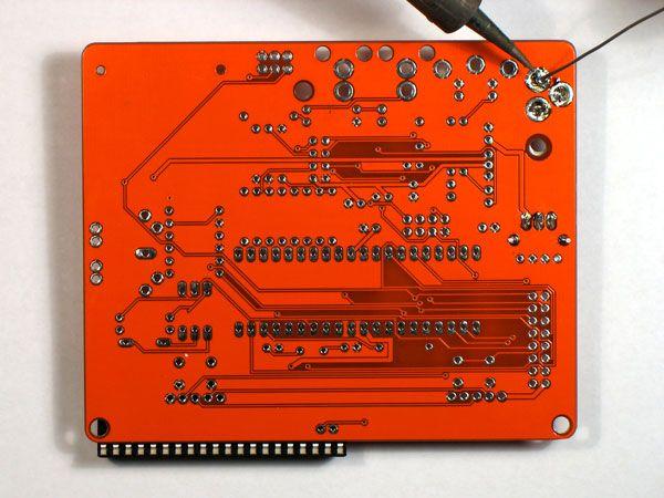 To insure it hold firmly, bend the pins on the soldering side.